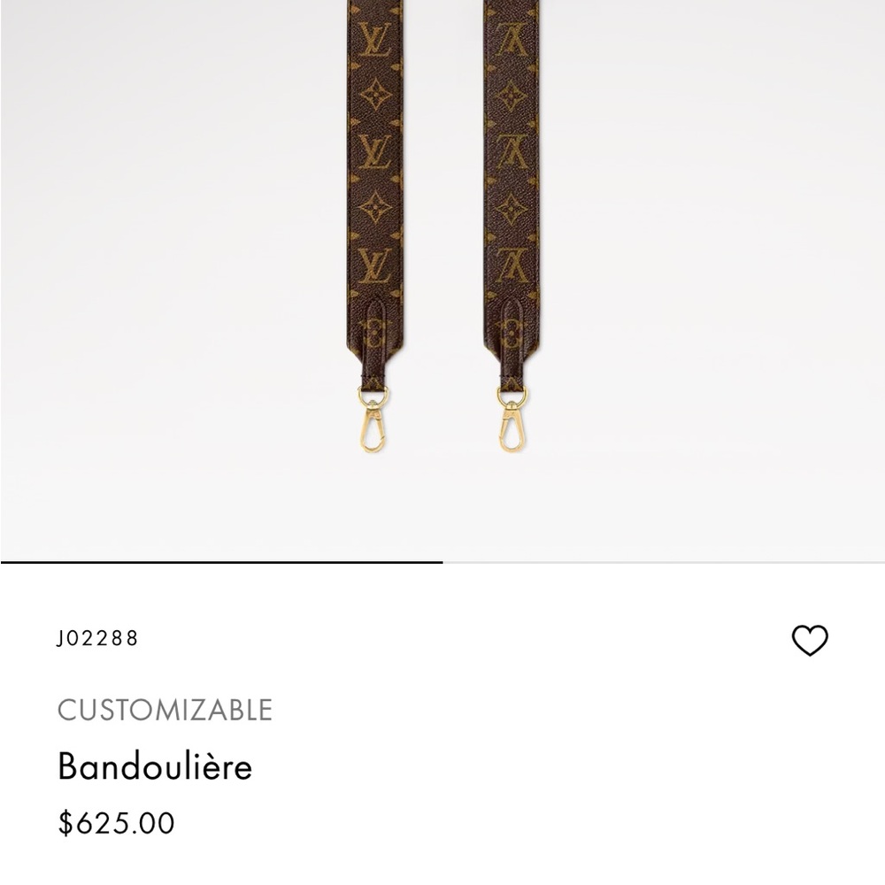 Louis Vuitton nwt bandouliere shoulder strap - Picture 6 of 6